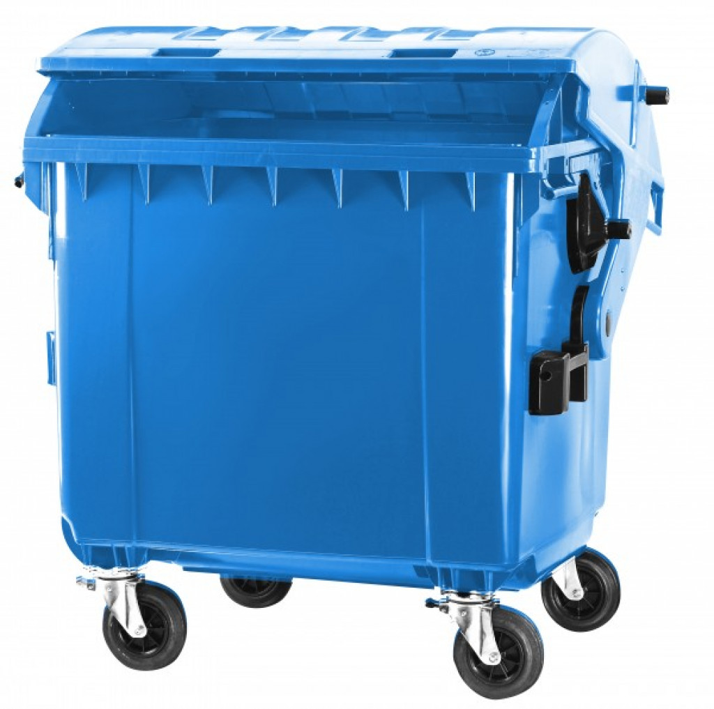 Kontejner plastový 1100 l modrý